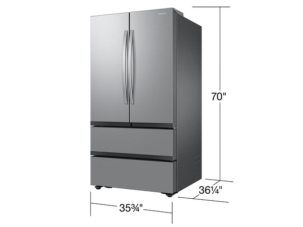 Large Capacity 4-Door French Door 31 cu. ft. Refrigerator with Internal Water Dispenser and Dual Auto Ice Maker