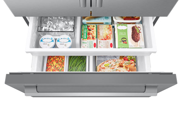 Bespoke AI 29 cu. ft. 3-Door French Door Refrigerator with Zero Clearance Fit & Dual Auto Ice Maker in Stainless Steel