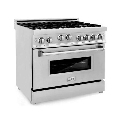 ZLINE 36" 4.6 cu. ft. Range with Gas Stove and Gas Oven in Stainless Steel (RG36)