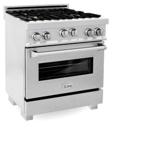 ZLINE 30" 4.0 cu. ft. Range with Gas Stove and Gas Oven in Fingerprint Resistant Stainless Steel with Brass Burners (RGS-SN-BR-30)