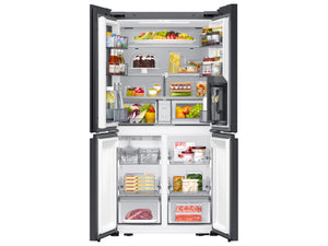 Bespoke 22 cu. ft. Counter Depth 4-Door French Door Refrigerator with Zero Clearance Fit & Food Showcase Door