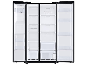 27.4 cu. ft. Large Capacity Side-by-Side Refrigerator in Black Stainless Steel