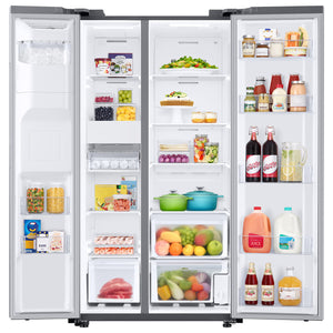Bespoke AI 27 cu. ft. Side-by-Side Refrigerator with Sphere Ice™ & External Water & Ice Dispenser in Stainless Steel