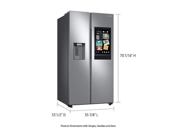26.7 cu. ft. Large Capacity Side-by-Side Refrigerator with Touch Screen Family Hub™
