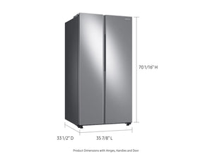 28 cu. ft. Smart Side-by-Side Refrigerator in Stainless Steel