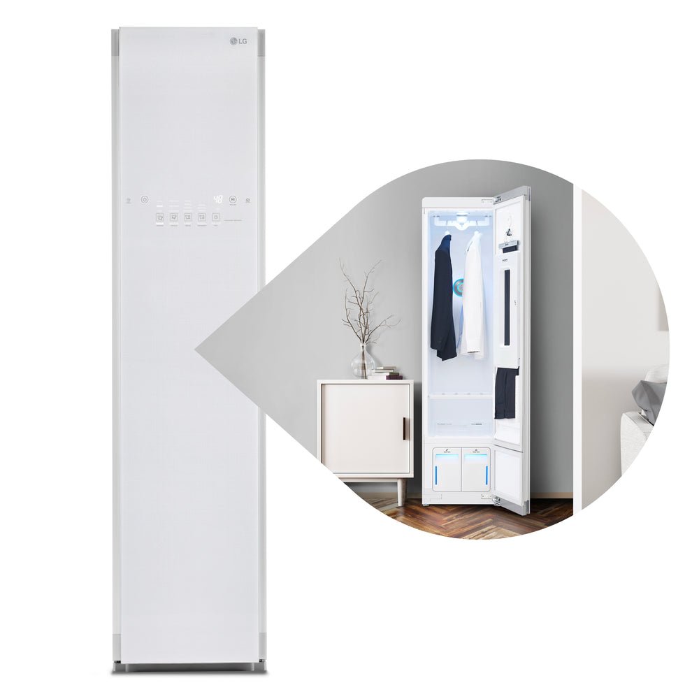 LG Styler Smart wi-fi Enabled Steam Closet with TrueSteam Technology and Exclusive Moving Hangers