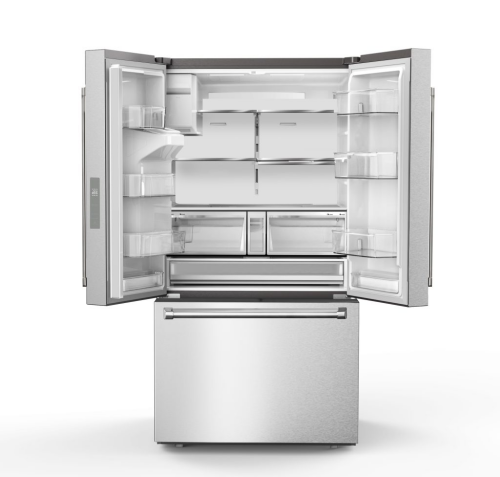 36 Inch Professional French Door Refrigerator with Ice and Water Dispenser