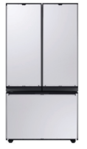 Bespoke 3-Door French Door Refrigerator (30 cu. ft.) with Beverage Center - Custom Panel-Ready