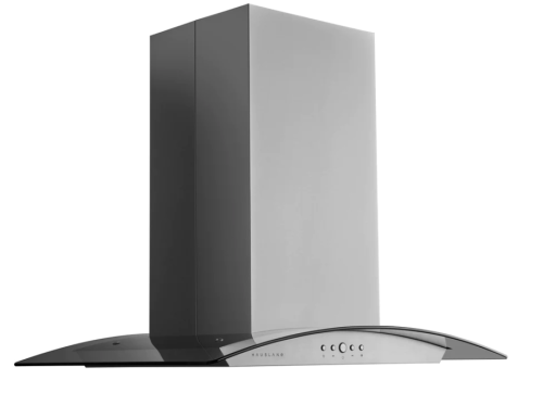 Hauslane | Chef 30-in Convertible Stainless Steel Island Range Hood