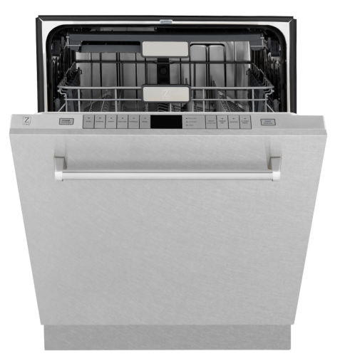ZLINE 24" Monument Series 3rd Rack Top Touch Control Dishwasher in Fingerprint Resistant Stainless Steel with Stainless Steel Tub, 45dBa