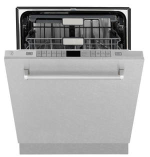 ZLINE 24" Monument Series 3rd Rack Top Touch Control Dishwasher in Fingerprint Resistant Stainless Steel with Stainless Steel Tub, 45dBa
