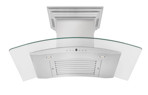42" ZLINE CrownSound™Ducted Vent Wall Mount Range Hood in Stainless Steel with Built-in Bluetooth Speakers (KN4CRN-BT-42)