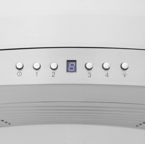 42" ZLINE CrownSound™Ducted Vent Wall Mount Range Hood in Stainless Steel with Built-in Bluetooth Speakers (KN4CRN-BT-42)