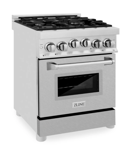 ZLINE 24" 2.8 cu. ft. Range with Gas Stove and Gas Oven in Stainless Steel (RG24)