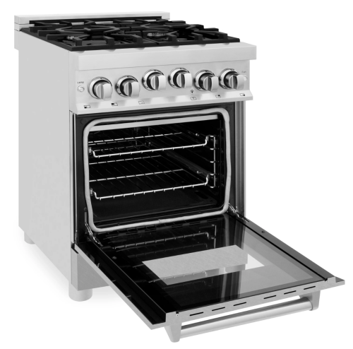 ZLINE 24" 2.8 cu. ft. Range with Gas Stove and Gas Oven in Stainless Steel (RG24)