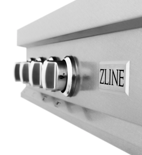 ZLINE 48" Porcelain Gas Stovetop in Fingerprint Resistant Stainless Steel with 7 Gas Brass Burners and Griddle (RTS-BR-48)