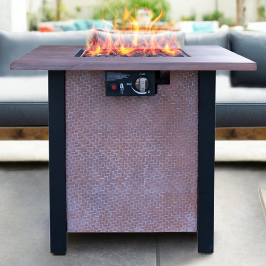 Outdoor Patio Propane Gast Fire Pit Table