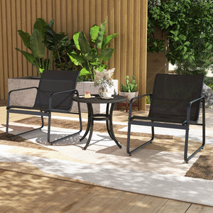 Made of sturdy and rustproof cast aluminumÂ <br>Weighs only 11 lbs per table  easy to carry<br>Sturdy retaining ring for higher stability<br>Adjustable footpads avoid any wobbling<br>Classic appearance with elegant patterns<br>Antique brown finish for mor