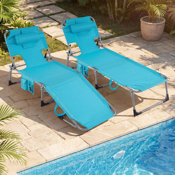 4-position adjustable back customized for different postures<br>2 footrest positions with flexible joints for more coziness<br>Built-in face hole and arm holes for face-down position<br>Removable head pillow enhances the comfort of lying<br>Folding chair 