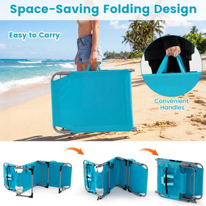 4-position adjustable back customized for different postures<br>2 footrest positions with flexible joints for more coziness<br>Built-in face hole and arm holes for face-down position<br>Removable head pillow enhances the comfort of lying<br>Folding chair 