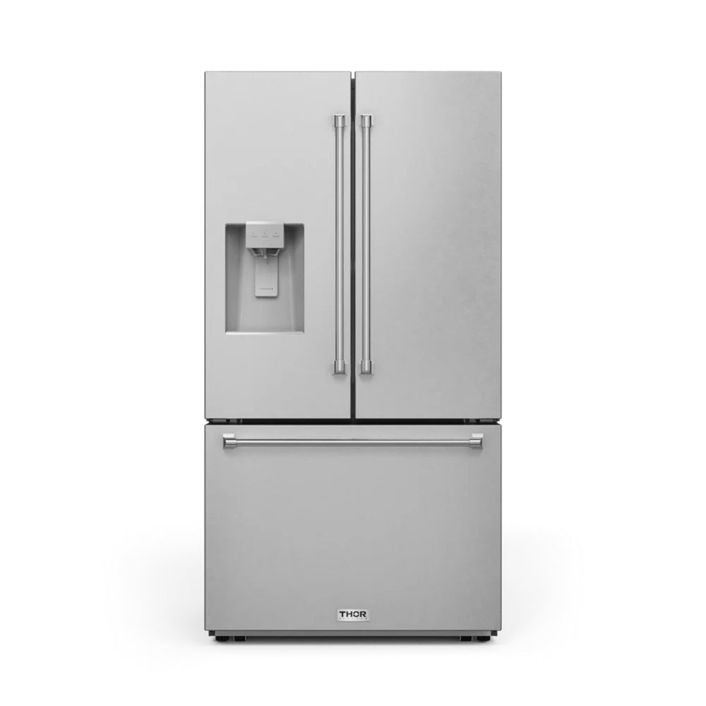 36 Inch Professional French Door Refrigerator with Ice and Water Dispenser
