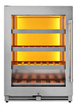 24-INCH SINGLE ZONE WINE COOLER, LEFT SWING, 45 WINE BOTTLE CAPACITY