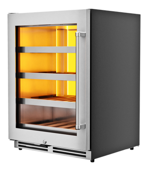 24-INCH SINGLE ZONE WINE COOLER, LEFT SWING, 45 WINE BOTTLE CAPACITY