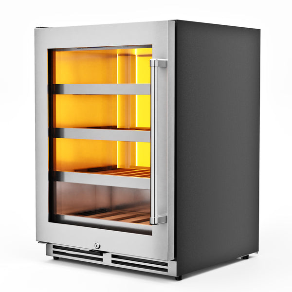 24" indoor Wine Cooler with backlight