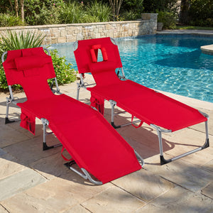 Face and arm slots for comfortable face-down lounging<br>Adjustable backrest ensures personalized reclining positions<br>Compact folding design makes it easy to transport and store<br>Equipped with a carry strap to facilitate mobility<br>Removable pillow 