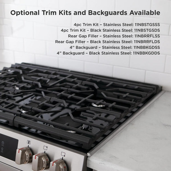 30" Front Control Gas Range with Convection Bake