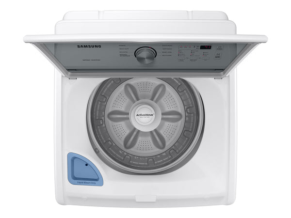 4.4 cu. ft. Top Load Washer with ActiveWave  Agitator and Soft-Close Lid in White