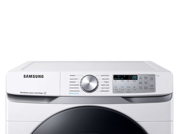 4.5 cu. ft. Large Capacity Smart Front Load Washer with Super Speed Wash in White