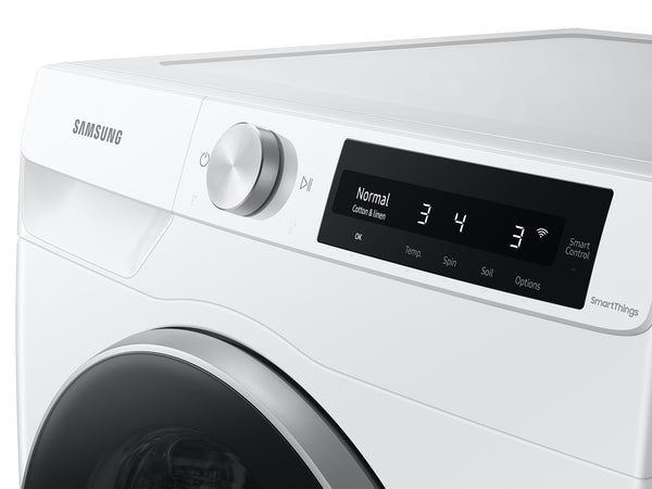 2.5 cu. ft. Compact Front Load Washer with AI Smart Dial and Super Speed Wash in White