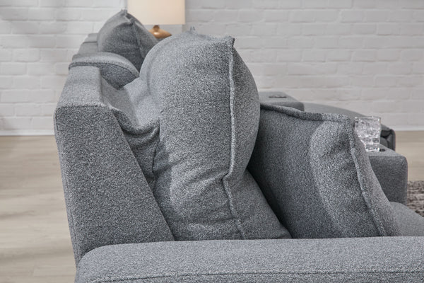  youâ€™re all about low-maintenance lounging. With the performance fabric on this power reclining sectional with storage