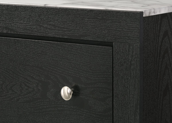 Cadence - Dresser & Mirror - Black