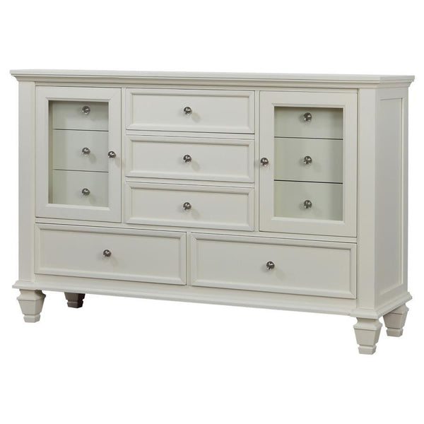 Sandy Beach - 11-Drawer Dresser - Cream White
