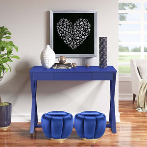 Nalo - Console Table - Twilight Blue Finish