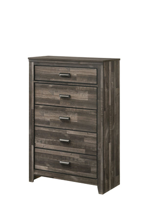Carter - King 5 Piece Bedroom Set - Brown