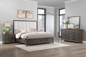 The Landon 4-Piece Wood Platform Bedroom Set seamlessly blends durability, style, and practicality, making it a standout addition to any bedroom. Constructed from solid Pine, high-quality engineered woods, and genuine Mindi wood veneers, this set is desig
