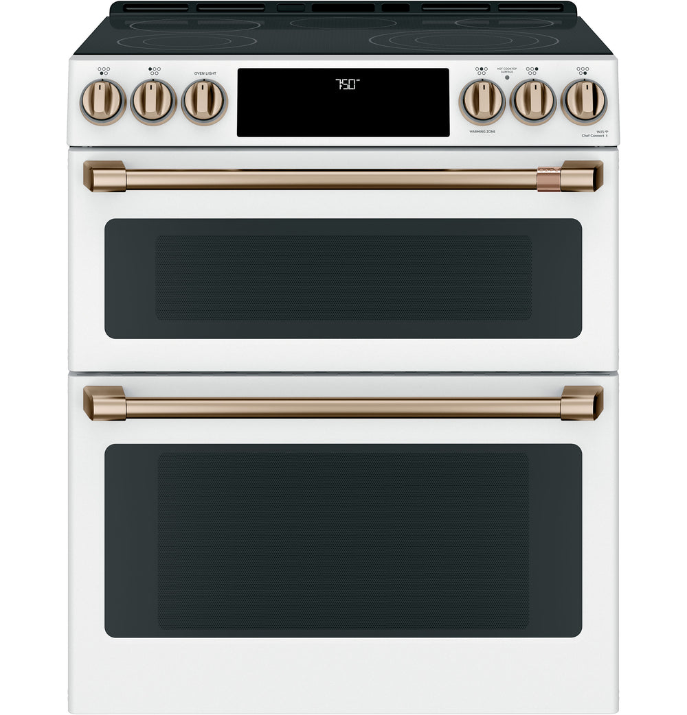 Café™ 30" Smart Slide-In, Front-Control, Radiant and Convection Double-Oven Range