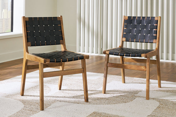 Fortmaine - Brown / Black - 5 Pc. - Dining Table