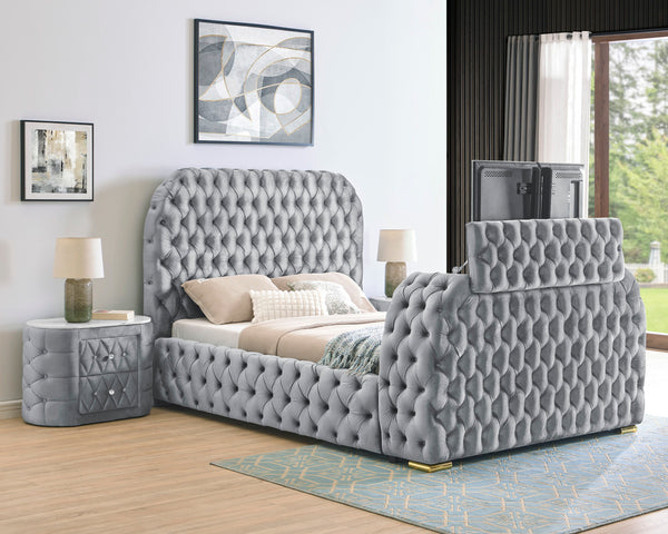  a true masterpiece for those who appreciate both form and functionality in their sleeping quarters. Boasting a majestic