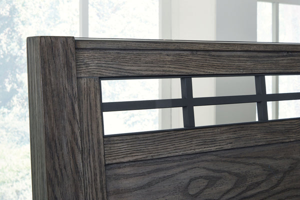 Montillan - Grayish Brown - King Panel Bed