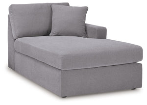 Modmax - Granite - 7-Piece Sectional With Laf And Raf Corner Chaises And With Storage Console