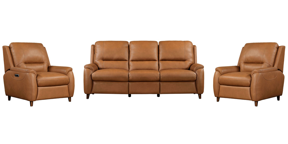 Austin - Power Reclining Sofa And 2 Recliners - Caramel Cream