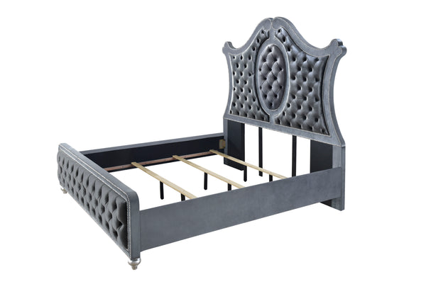 Cameo - King 4 Piece Bedroom Set - Gray