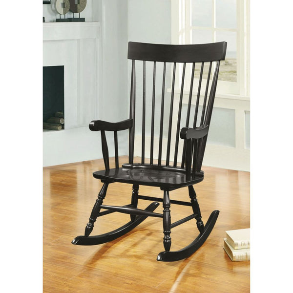  sunroom or deck. This graceful rocking chair features a contoured seat and tall chair back for extra comfort. The smooth rocking motion and sturdy durable construct
