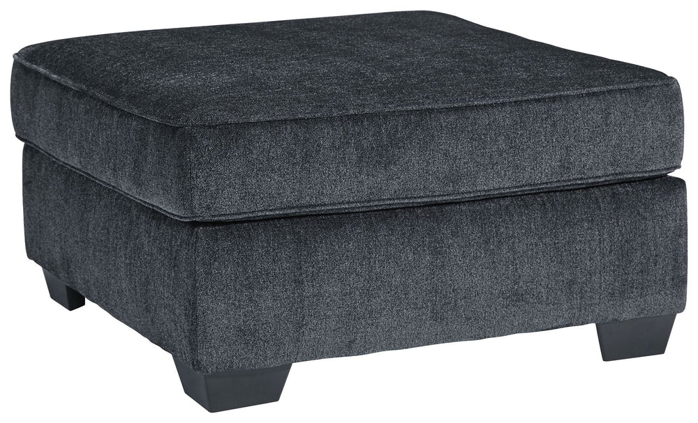  then this oversized accent ottoman is the answer. Its clean-lined profile is beautifully contemporary. Plush chenille fabric and plump cushioning make it so easy to comfortably kick up your heels. And the ottoman-'s richly neutra