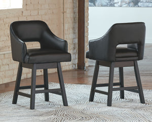  self-returning swivel and contoured back make it beautifully in tune with your needs. Luxurious faux leather upholstery is a sensational touch.<br