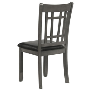 Lavon - Wood Dining Side Chair (Set of 2) - Medium Gray And Black